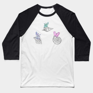 Crystal sea shells Baseball T-Shirt